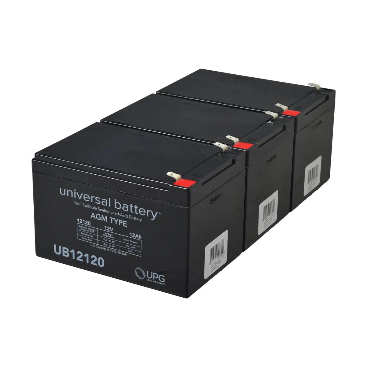 12 Ah 36 Volt Ub12120 Agm Battery Pack 1