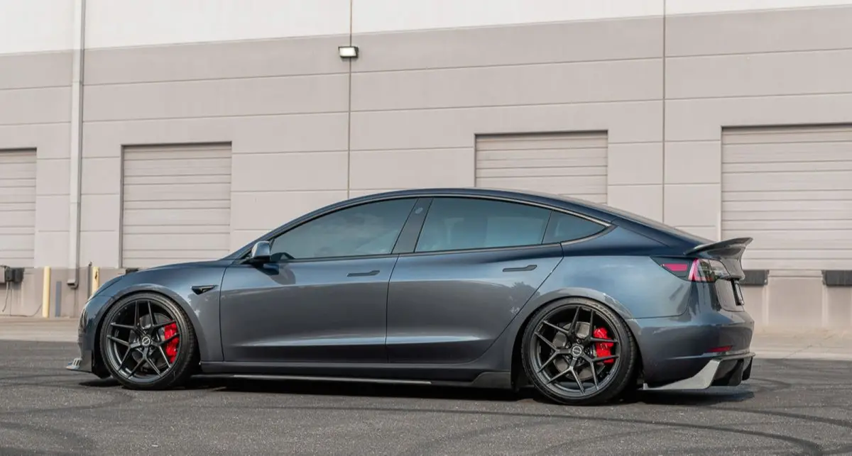 Vr Aero Gloss Carbon Fiber Side Skirts Tesla Model 3 2018 1