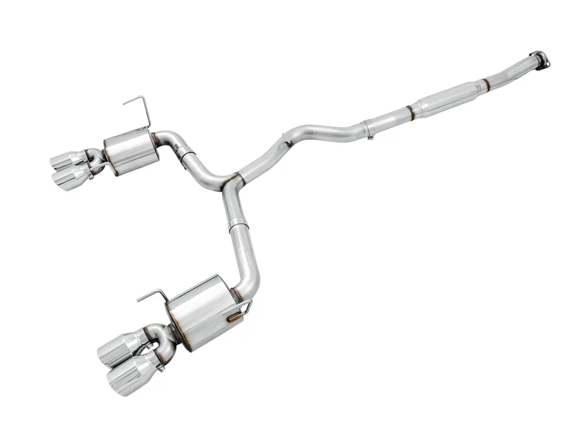 Awe Tuning Awe Touring Edition Exhaust For 2015  Va Wrx Sedan - Chrome Silver Quad Tips (102Mm) 1