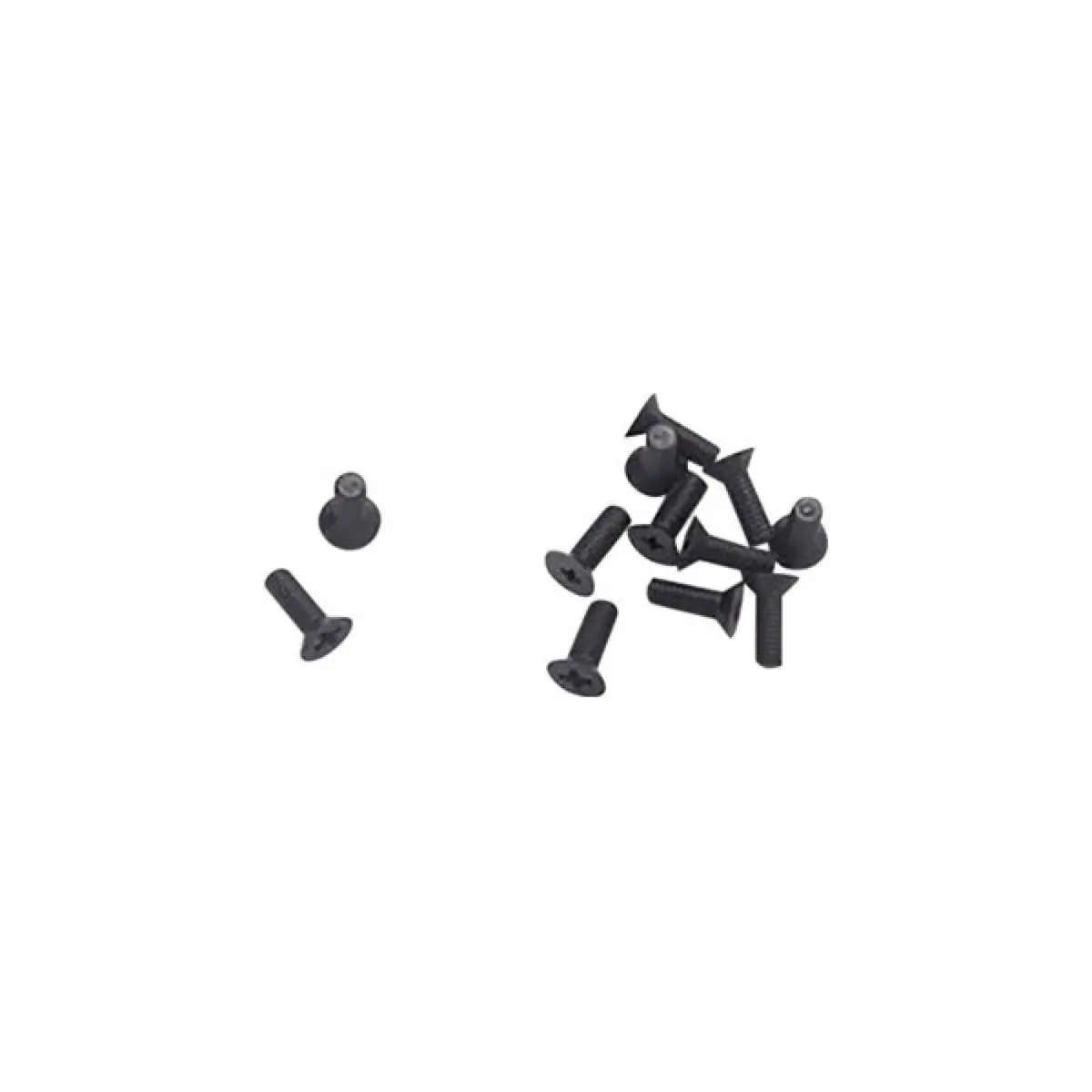 Bell Mini Insert Screw (V10) Kit - Black Racing Helmet 1