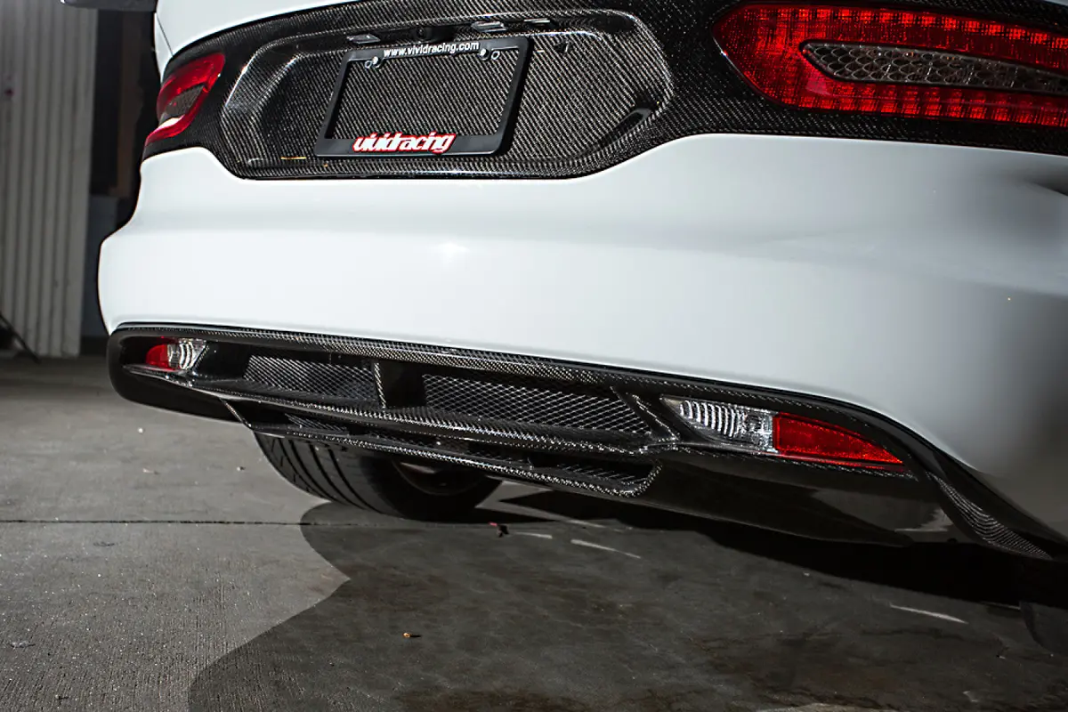 Vr Aero Carbon Fiber Rear Diffuser Oem Style Srt Viper 2013-2017 1