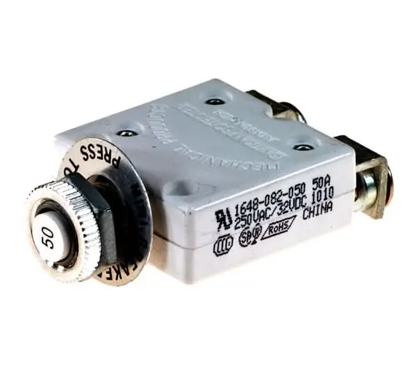 50 Amp Circuit Breaker With Right Angle Screw Terminals (Ele1802761) 1