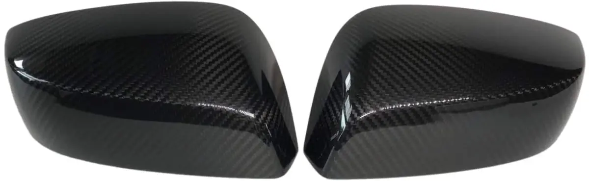 Mirror Cover Cap For Subaru Wrx Sti 2015-2020 | Dry Carbon Decorative Trim | No Indicator Led Light Version | Lightweight Strong With Uv-Resistant | Clear Coating Perfect For An Aggressive 1