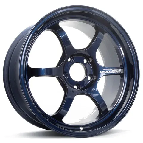 Advan Racing R6 - 18X9.5 / +38 / 5X114.3 - Racing Titanium Blue (4 Sets) 1