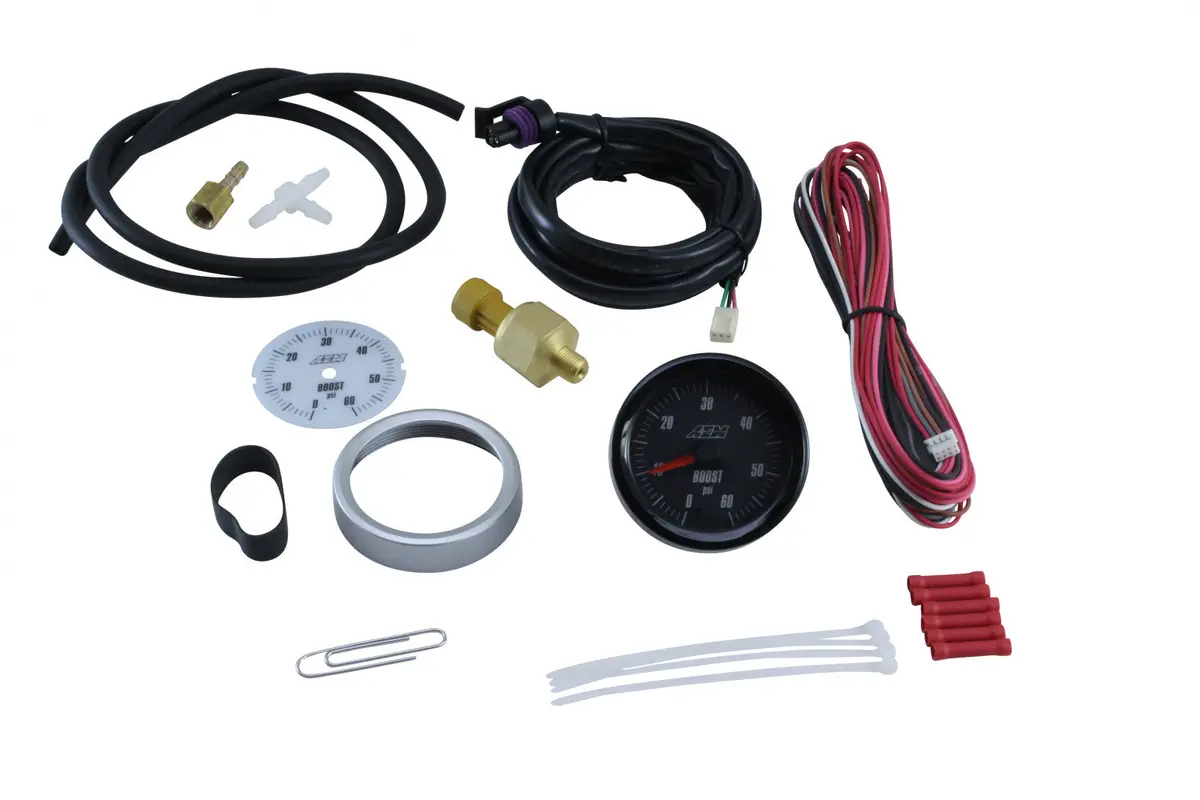 Aem Analog Boost Sae Gauge 0-60Psi 1
