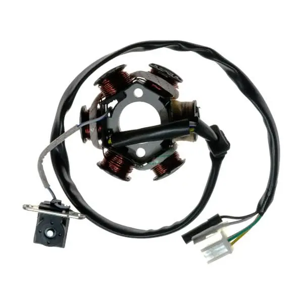 6 Coil Magneto Stator With 3+2 Wiring Connector For 125Cc Gy6 152Qmi & 150Cc Gy6 157Qmj Go-Karts 1