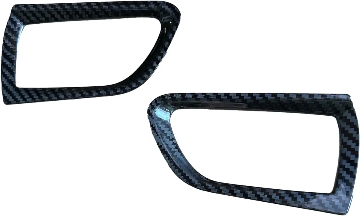 Front Inner Door Bowl Opener Add On Cover For Subaru Wrx/Wrx Sti 2015-2021 I Dry Carbon Fiber I Lightweight Strong With Uv-Resistant Clear Coating (1 Pair) 1