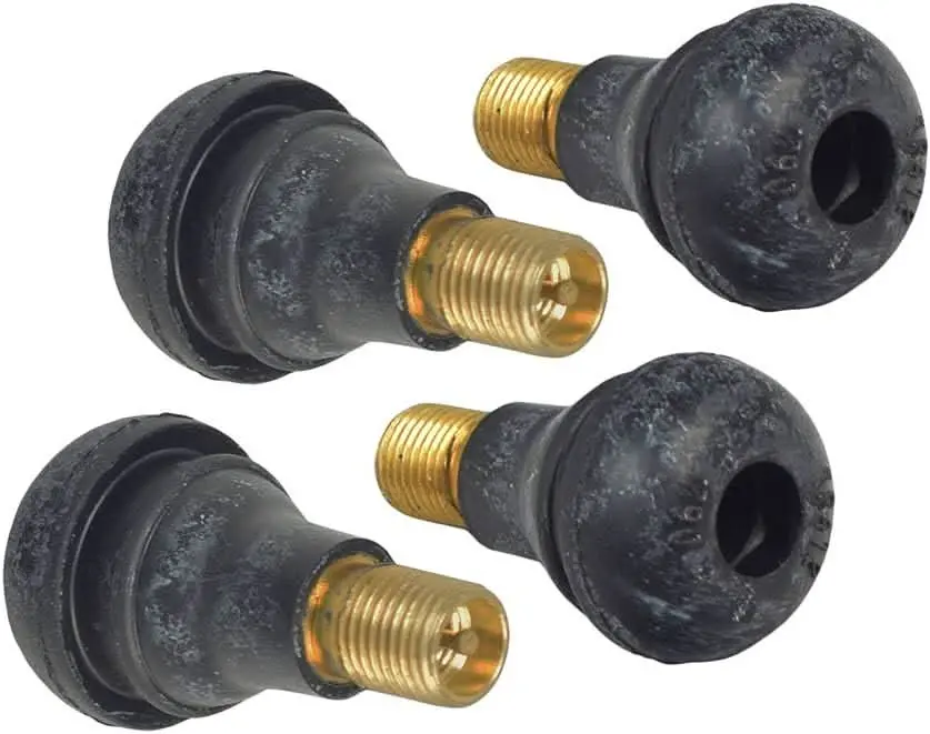 Straight Valve Stem For Tubeless Atv, Dirt Bike, & Scooter Tires (Set Of 4) 1