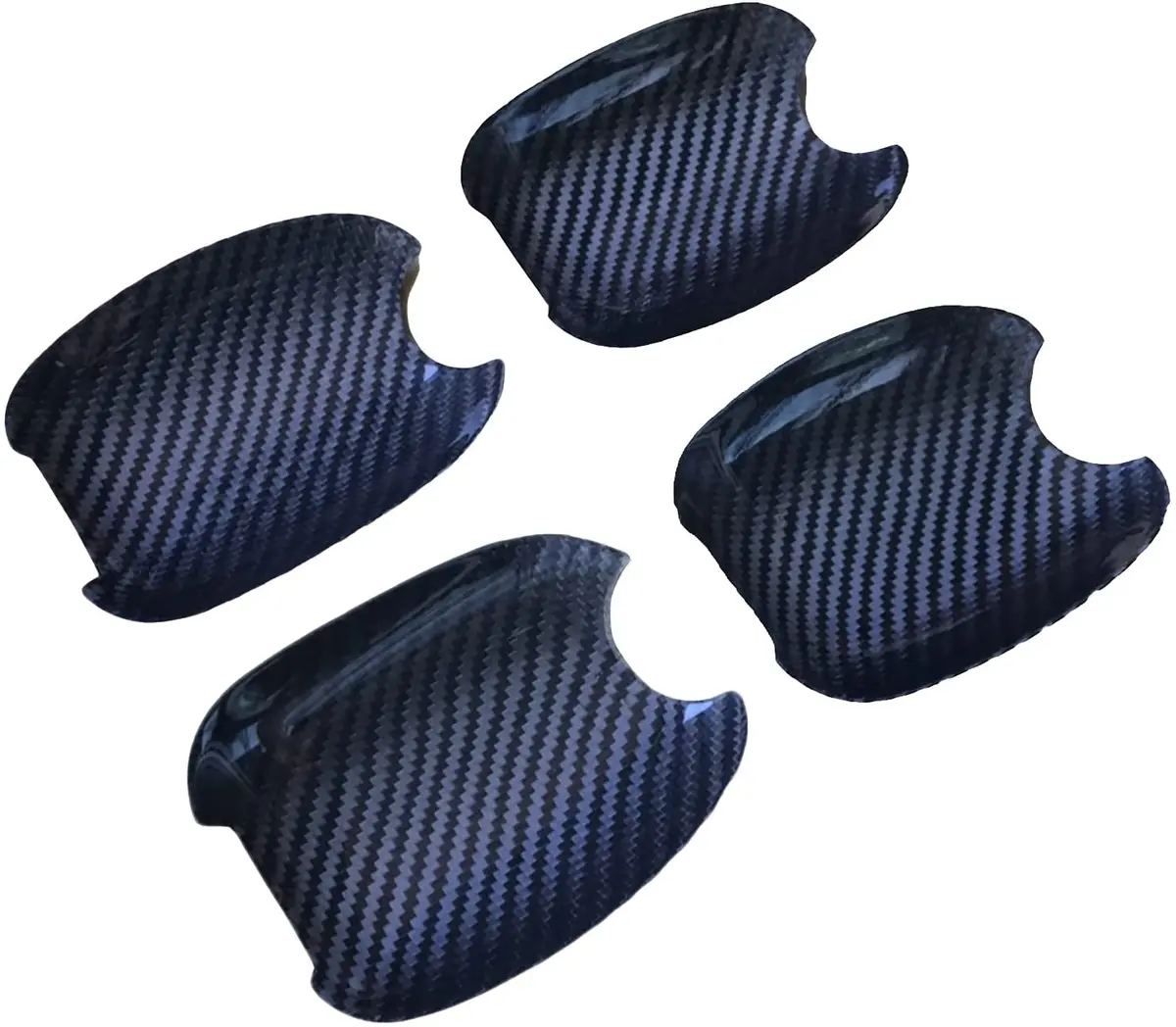 Door Handle Bowl Cup Scratch Protector Compatible For Subaru Wrx Sti 2015-2020 Real Dry Carbon Fiber Lightweight Strong With U-Resistant Clear Coating 1