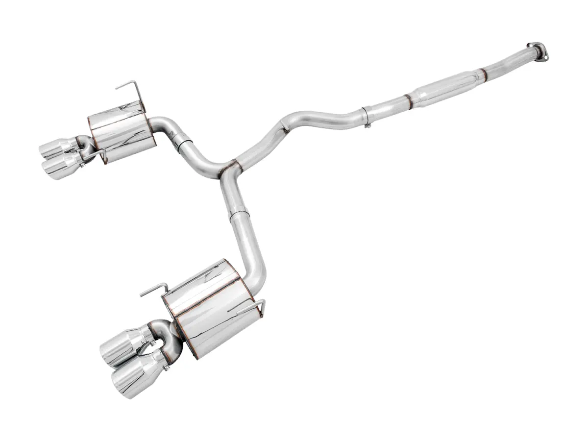 Awe Tuning Awe Touring Edition Exhaust For Va Sti / Gv Wrx / Gv Sti Sedan - Chrome Silver Quad Tips (102Mm) 1