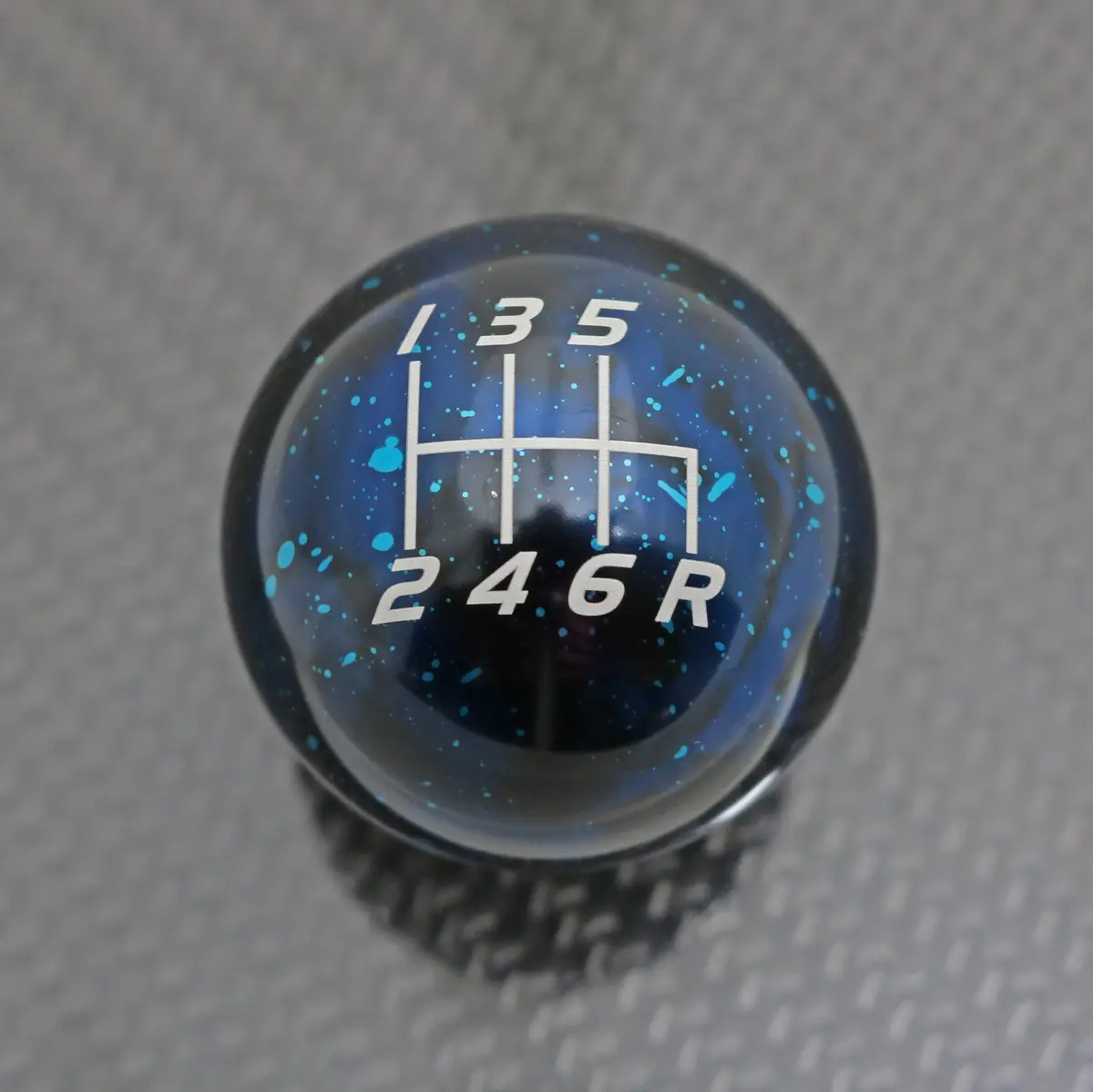 Blue Cosmic Space - 6 Speed Velocity Engraving (Reverse Right-Down) - Mazda Fitment 1