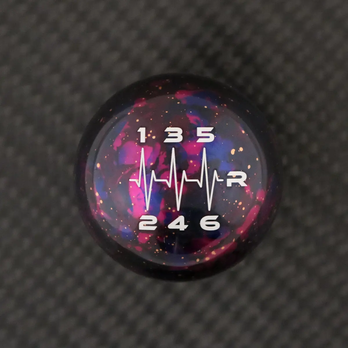 Purple Cosmic Space - 6 Speed Heartbeat (Reverse Right) - Ford Focus/Fiesta St/Rs (12X1.25Mm) & Ford Mustang '15+ (12X1.25Mm) 1