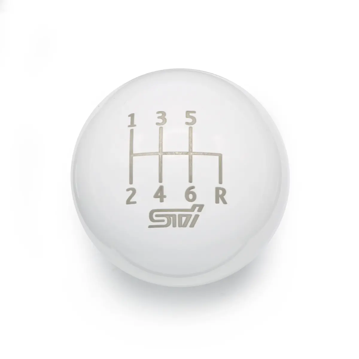 Gloss White Weighted - 6 Speed Sti Engraving - 6 Speed Sti Fitment 1