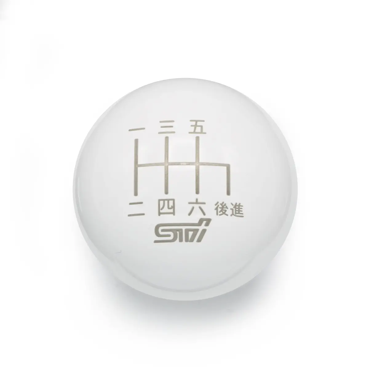Gloss White Weighted - 6 Speed Sti Japanese Engraving - 6 Speed Sti Fitment 1