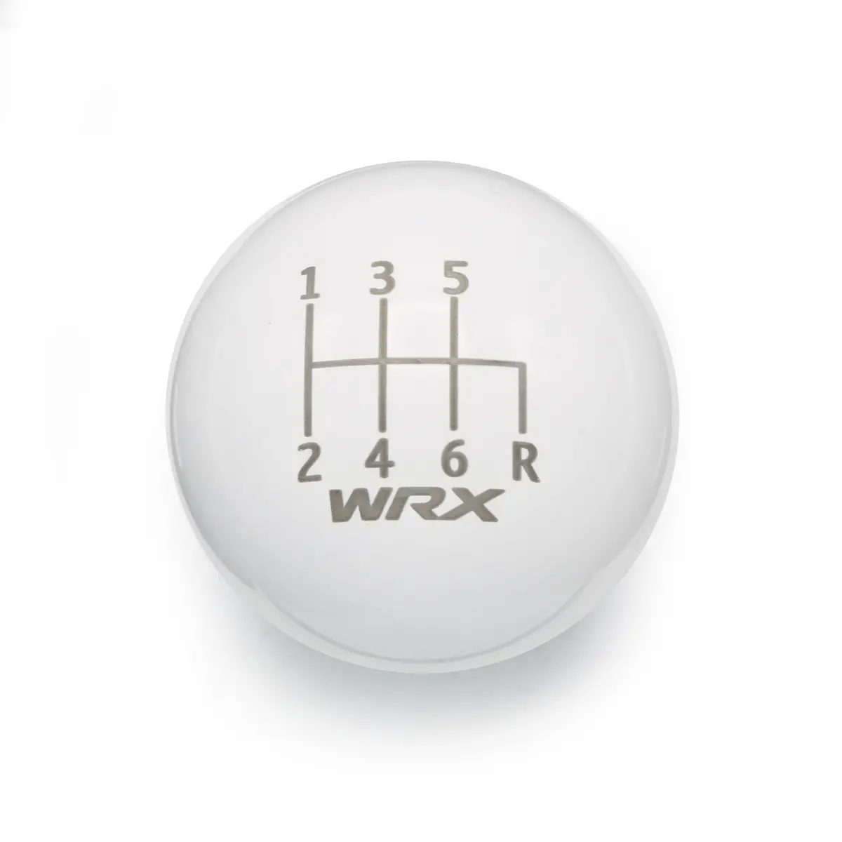 Gloss White Weighted - 6 Speed Wrx Engraving - 6 Speed Wrx Fitment 1