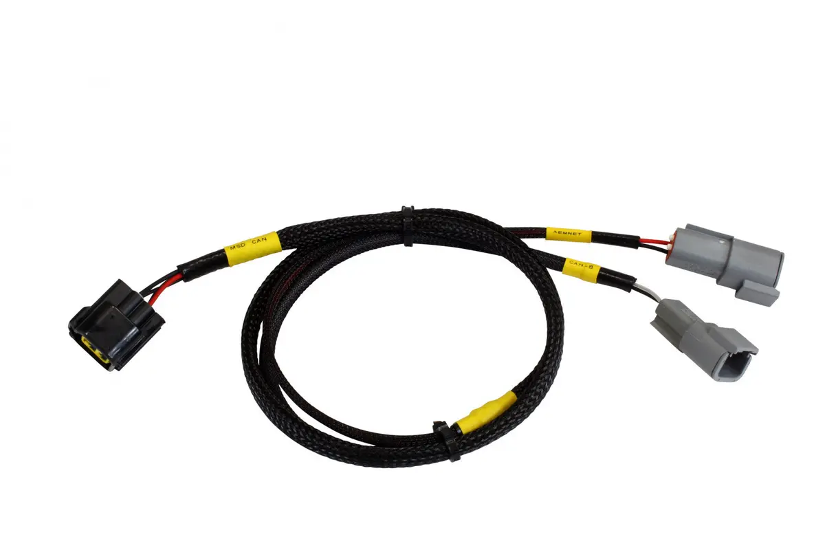Aem Cd-5/7 Carbon Digital Dash Plug & Play Adapter Harness For Msd Atomic Tbi 1