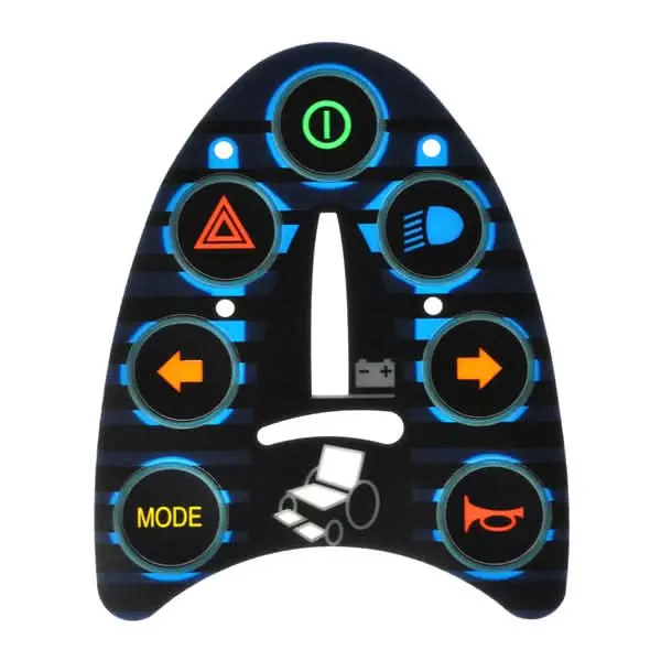 7 Key Remote Plus Joystick Controller Keypad For Jazzy, Permobil, & Quantum Powerchairs (Tecserv1065) 1