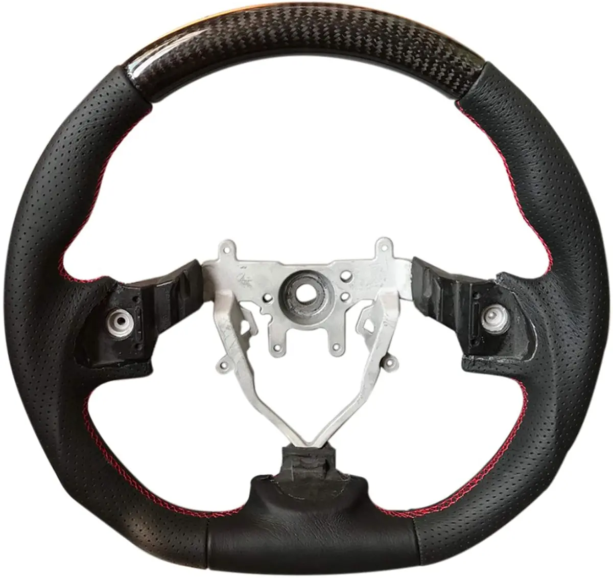D-Shaped Steering Wheel For Subaru Wrx Sti 2008-2014 Models I Strong & Stylish I Easy To Install I Steering Wheel Replacement I Designed To Fit Perfectly I Size:350Mm 1