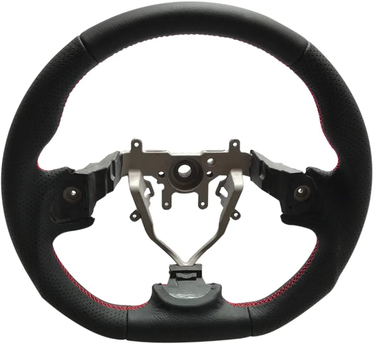 D-Shaped Steering Wheel For Subaru Wrx Sti 2008-2014 Models I Strong & Stylish I Easy To Install I Steering Wheel Replacement I Designed To Fit Perfectly I Size:350Mm 4