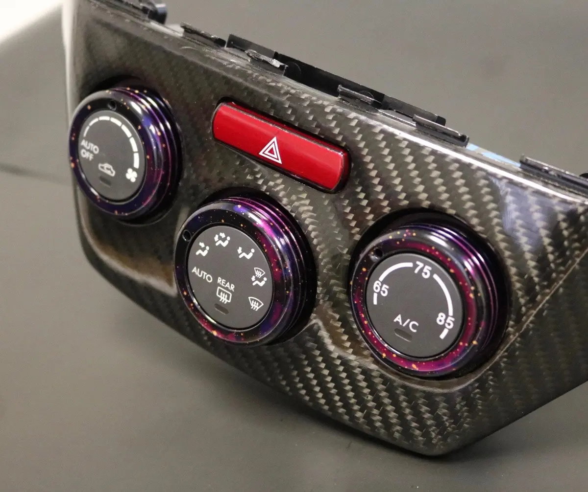 2008-14 Wrx/Sti Climate Control Knobs - Cosmic Space Colors 3
