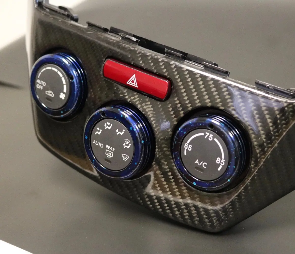 2008-14 Wrx/Sti Climate Control Knobs - Cosmic Space Colors 2