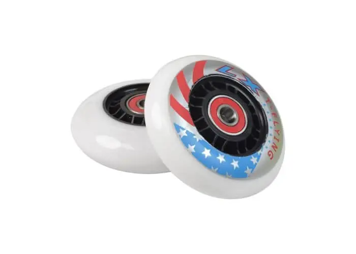 Stars & Stripes 76 Mm Caster Wheel With Bearings (Set Of Two) 1