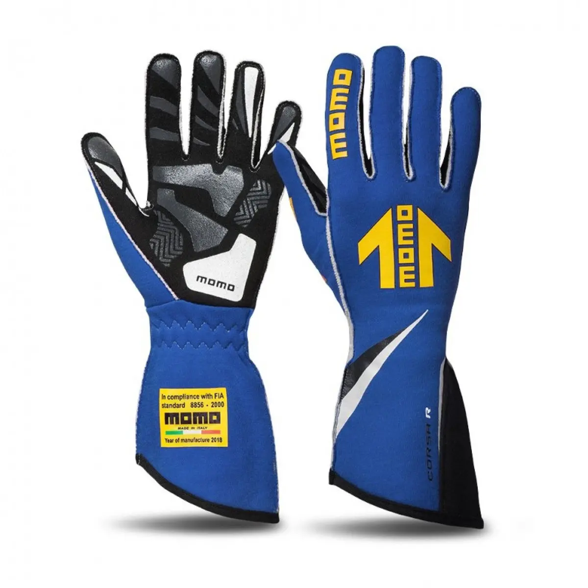 Momo Corsa R Blue Racing Gloves Size 10 1