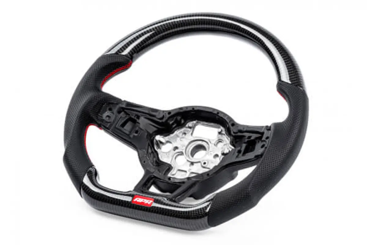 Apr Carbon Fiber Steering Wheel W/ Perforated Leather - Vw / Mk7 Golf R / Gti / Gli 1