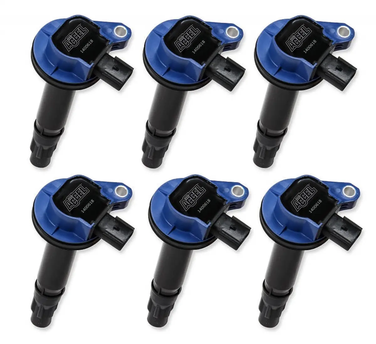 Accel Ignition Coil - Super Coil Series - 2007-2016 Ford 3.5L/3.7L V6, Blue, 6-Pack 1
