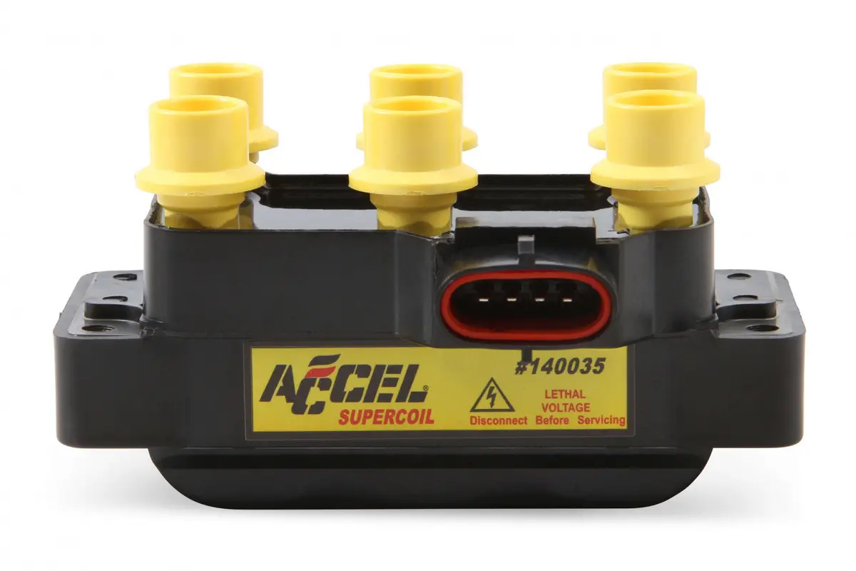 Accel Ignition Coil - Supercoil - Ford 6-Tower Edis With Horizontal Plug 1