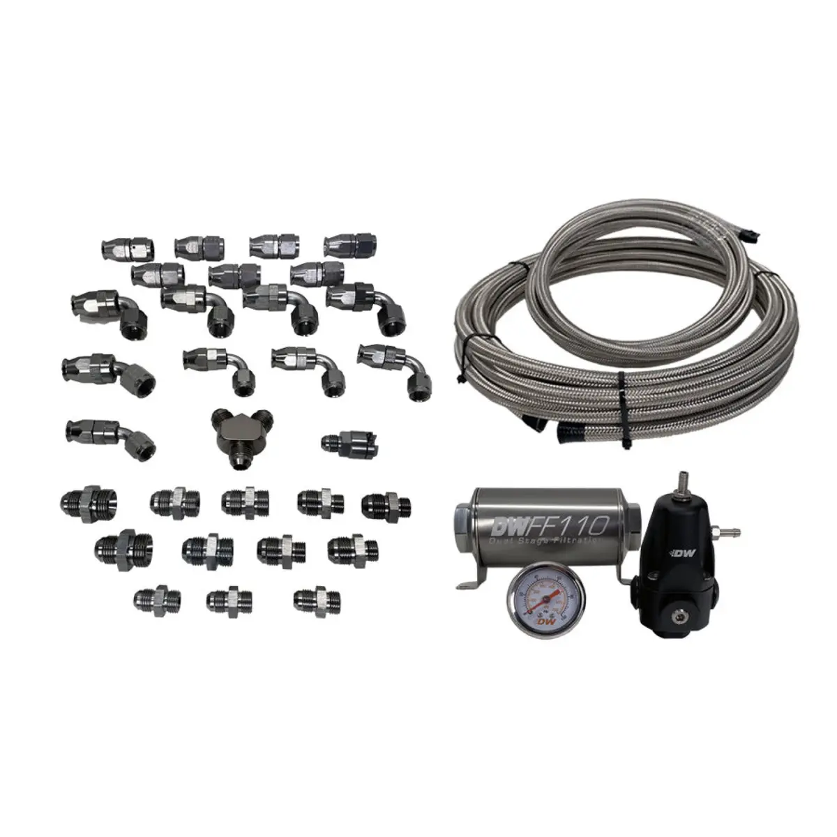 Deatschwerks 2015-2022 Subaru Wrx Sti Fuel Hose Kit 1