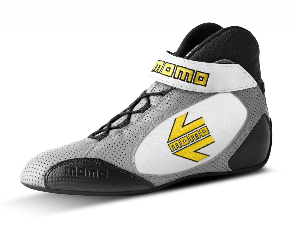 Momo Gt Pro Racing Shoe Grey/White Size 40 1