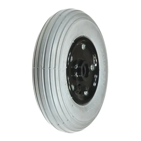8"X2" (200X50) Pneumatic Merits-Style Caster Wheel Assembly Without Bearings 1