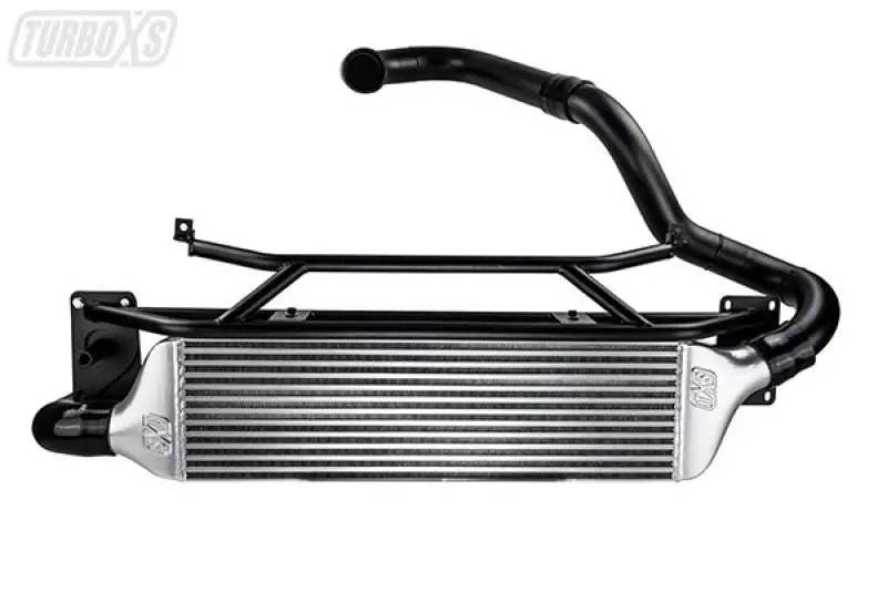 Turboxs Fmic For 15-16 Subaru Wrx - Wrinkle Black Pipes 1