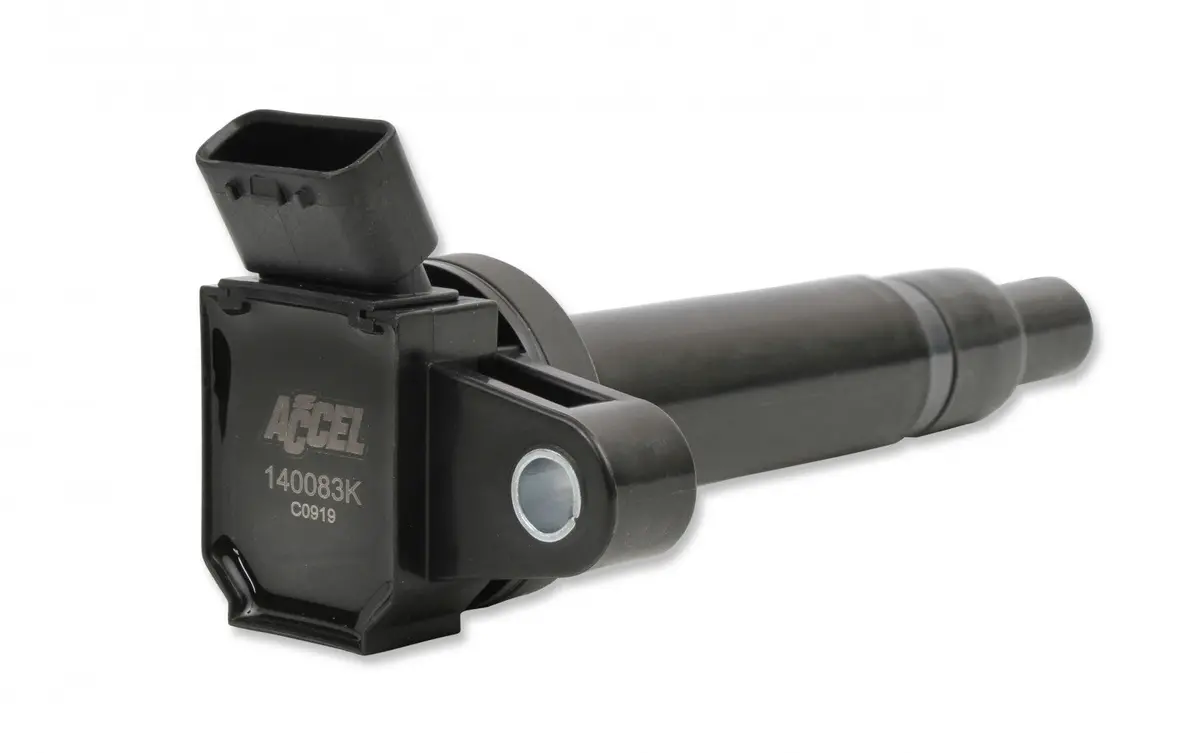 Accel Ignition Coil - 1998-2010 Toyota, 4.7L/Lexus 4.3L, V8 Engines, Individual, Black 1