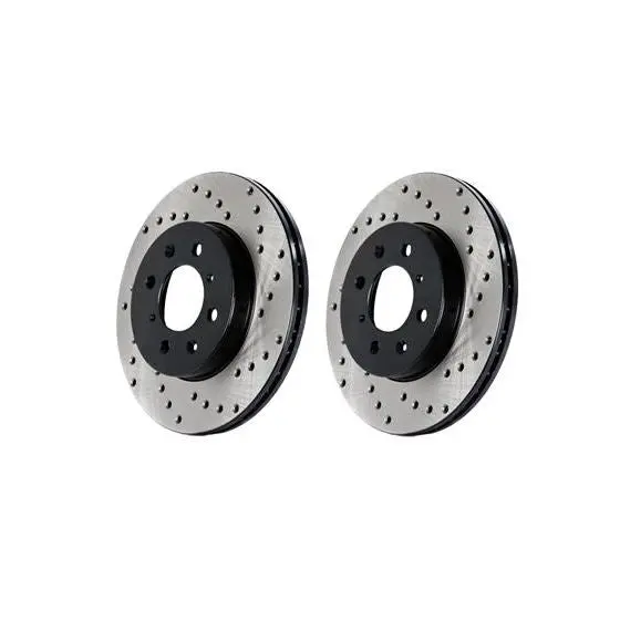 Stoptech Front Cross-Drilled Sportstop Rotor (1 Rotor) Honda Civic Type R 2017-2019 (120.40101) 1