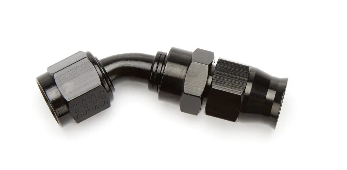 6An 45-Deg Ptfe Hose End Black Anodized 1