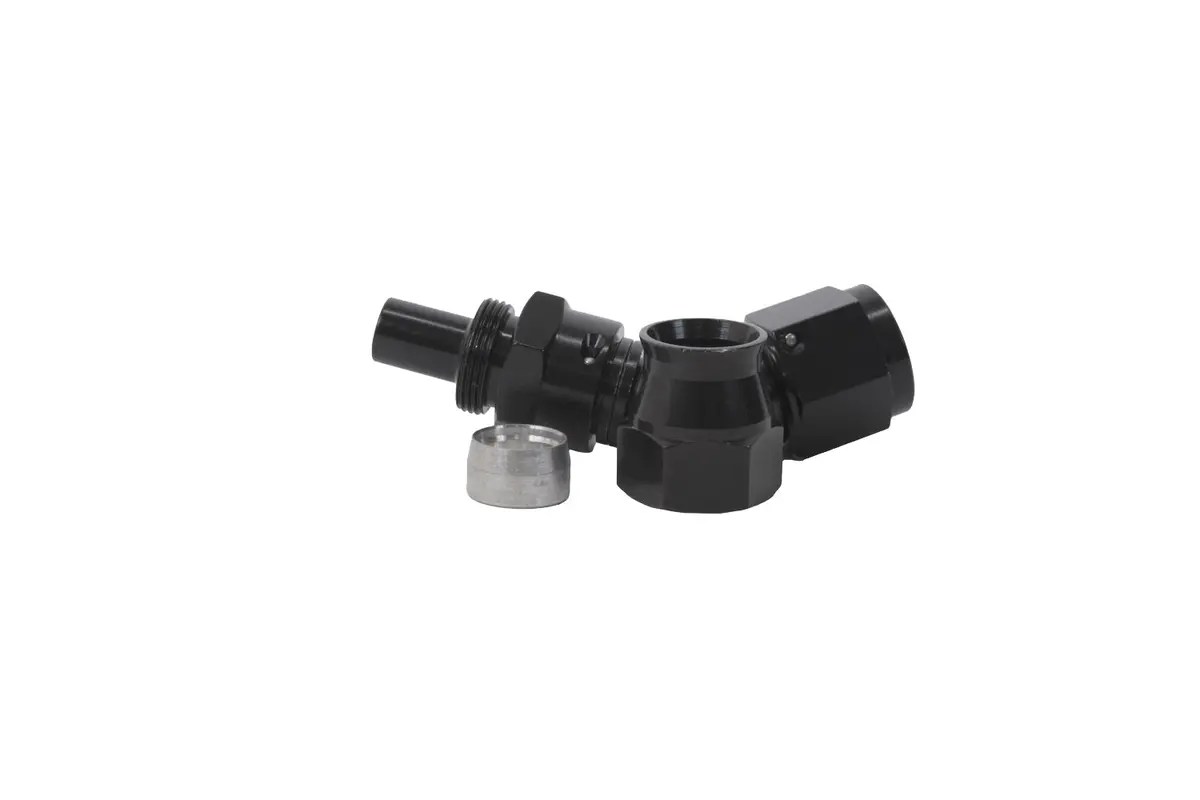 8An 45-Degree Ptfe Hose Black 1