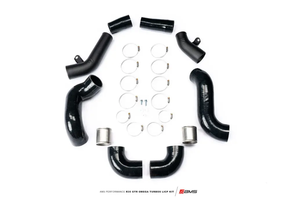 Ams Performance R35 Gtr Omega Turbo Kit Lower Intercooler Piping 1
