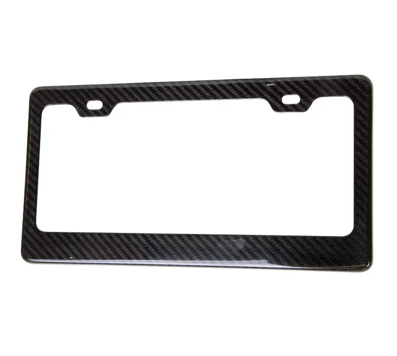 Carbon Fiber License Plate Frame Wet 1