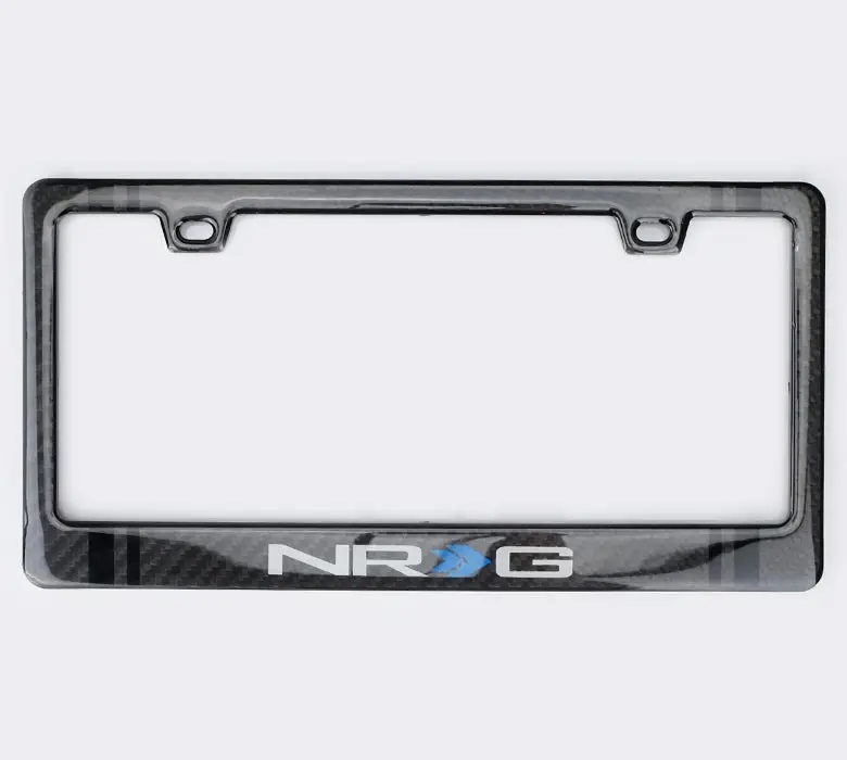 Carbon Fiber License Plate Poly Dipped Finish 1