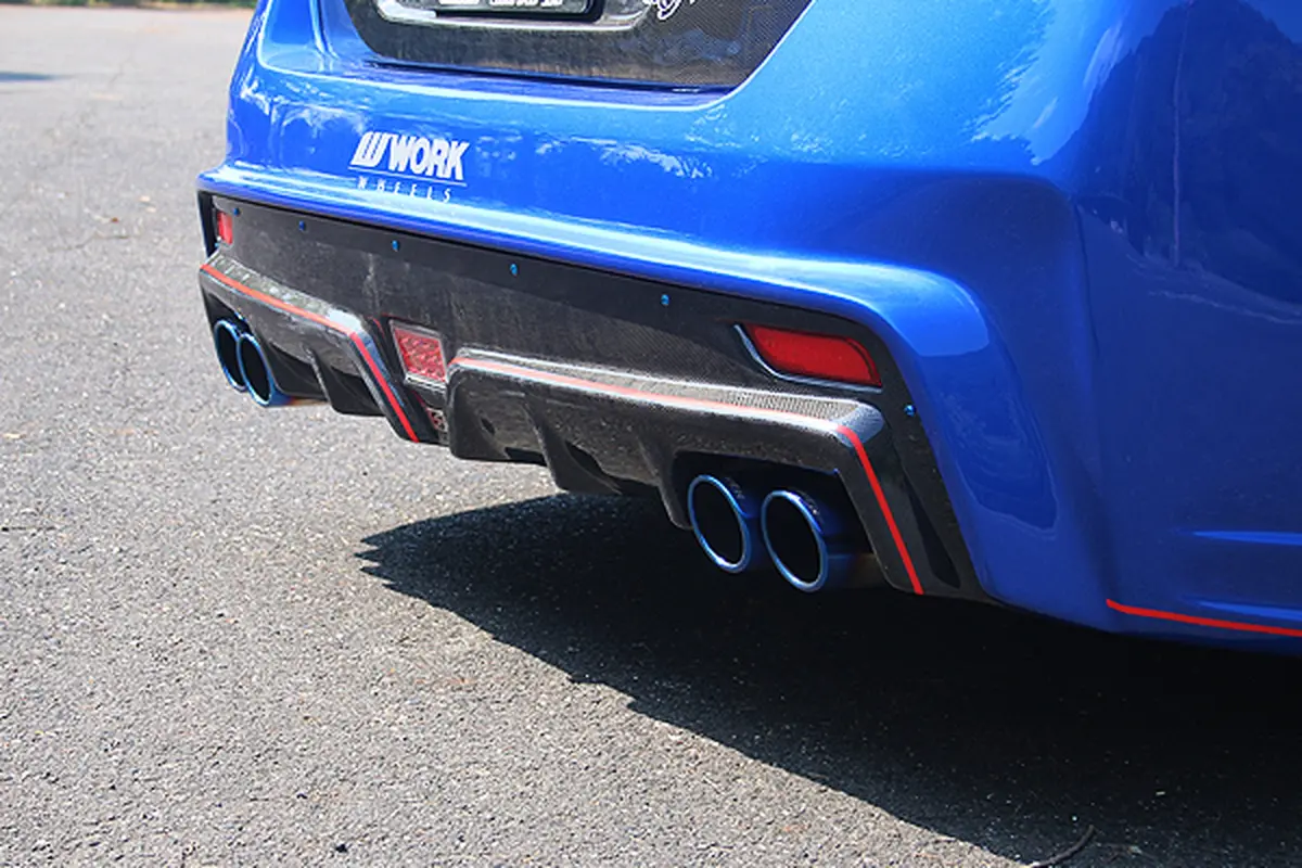 Cs9735rdc2 - Charge Speed 2015-2021 Subaru Wrx Sti 4 Doors Sedan Va Carbon Rear Diffuser Cowl For Type 2 Rear Bumper 1