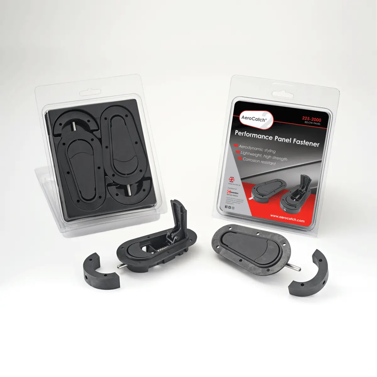 Aerocatch 225-2000 Non-Locking Hood Pins 1