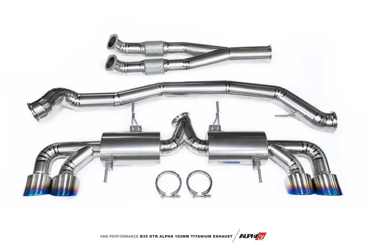 Ams Performance R35 Gtr Alpha 102Mm Titanium Exhaust 1
