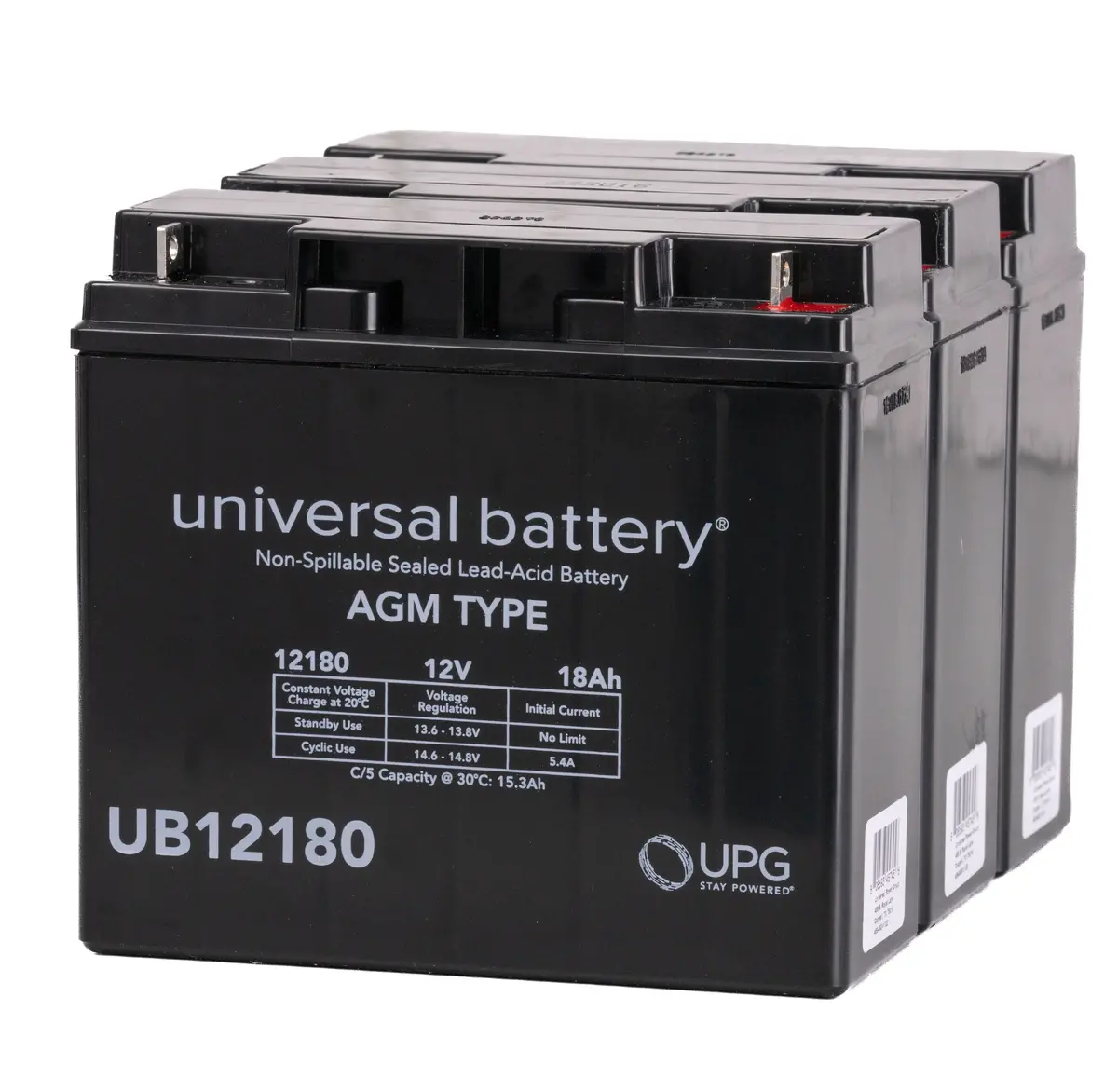 18 Ah (Half U1) 36 Volt Agm Mobility Scooter Battery Pack 1