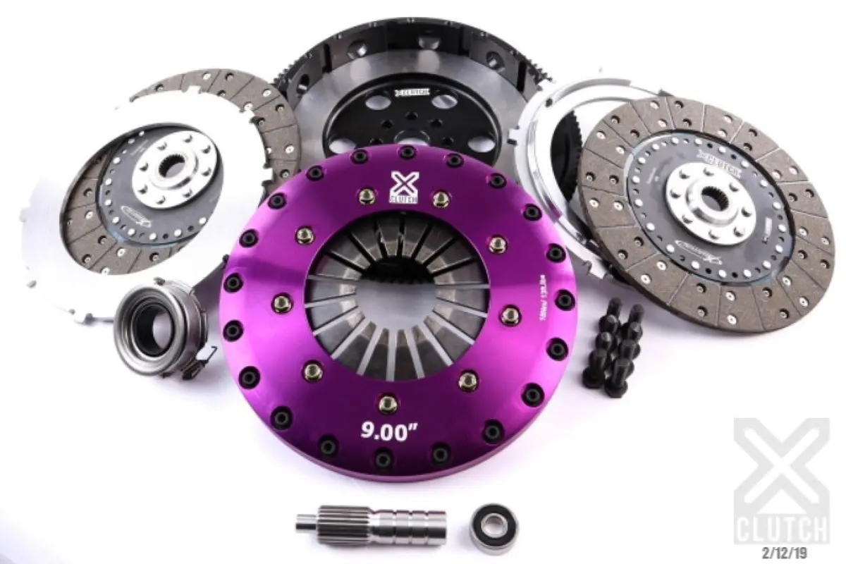 Xclutch 9" Rigid Twin Solid Plate Organic Clutch Kit Scion Fr-S 2013-2016/Subaru Brz 2013+/Toyota 86 2017 1