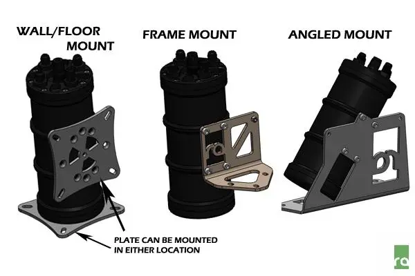 Fuel Surge Tank Mounting Bracket, Universal Frame Rail Mount 2