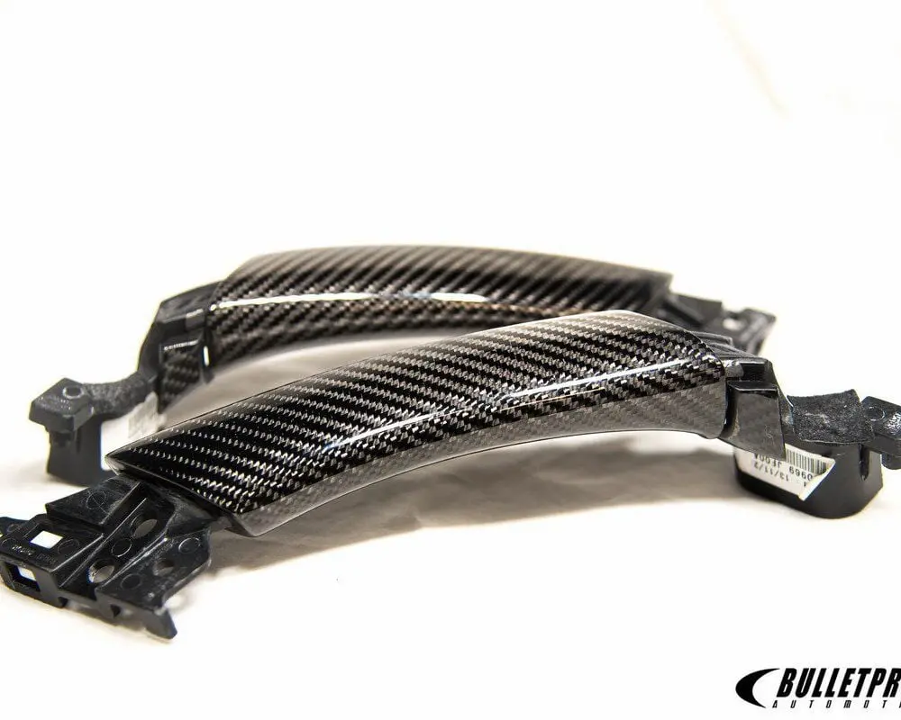 Gt-Rr Carbon Fiber Interior Door Handle Grip Set For 2009-19 Nissan Gt-R [R35] 1