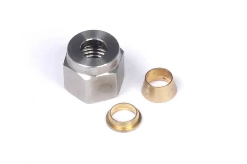 Haltech 1/4" Nut And Brass Ferrule Only 1