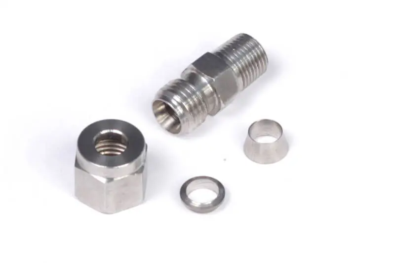 Haltech 1/4" Stainless Compression Fitting Kit Thread: 1/8 Npt 1